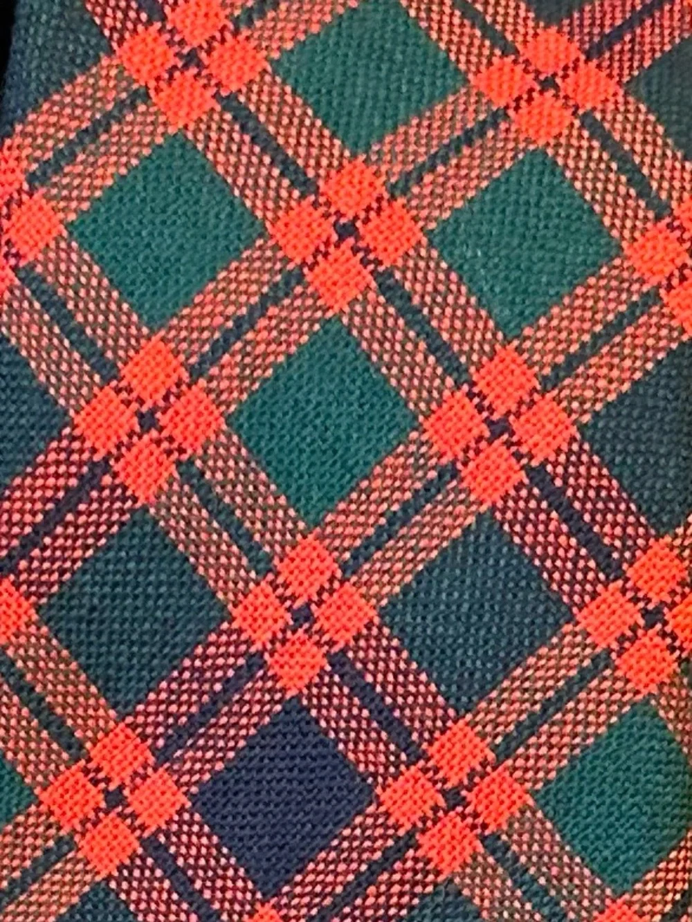 🎄NWOT J.Crew Ludlow 100% Wool Tartan Plaid Necktie Red Green Blue Handmade USA